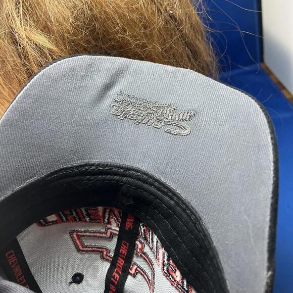 Chevrolet Racing Gray Cap with Flames - Picture 6 of 6